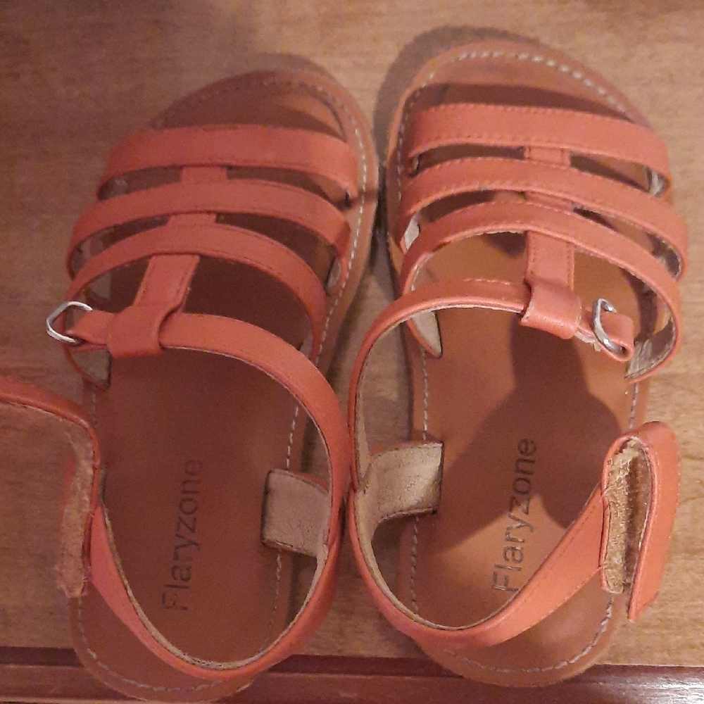 Kids Orange Sandals